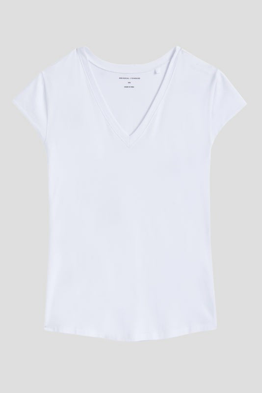 Ashley V Neck Cap Sleeve Tee - Universal Standard