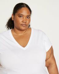 Ashley V Neck Cap Sleeve Tee - Universal Standard