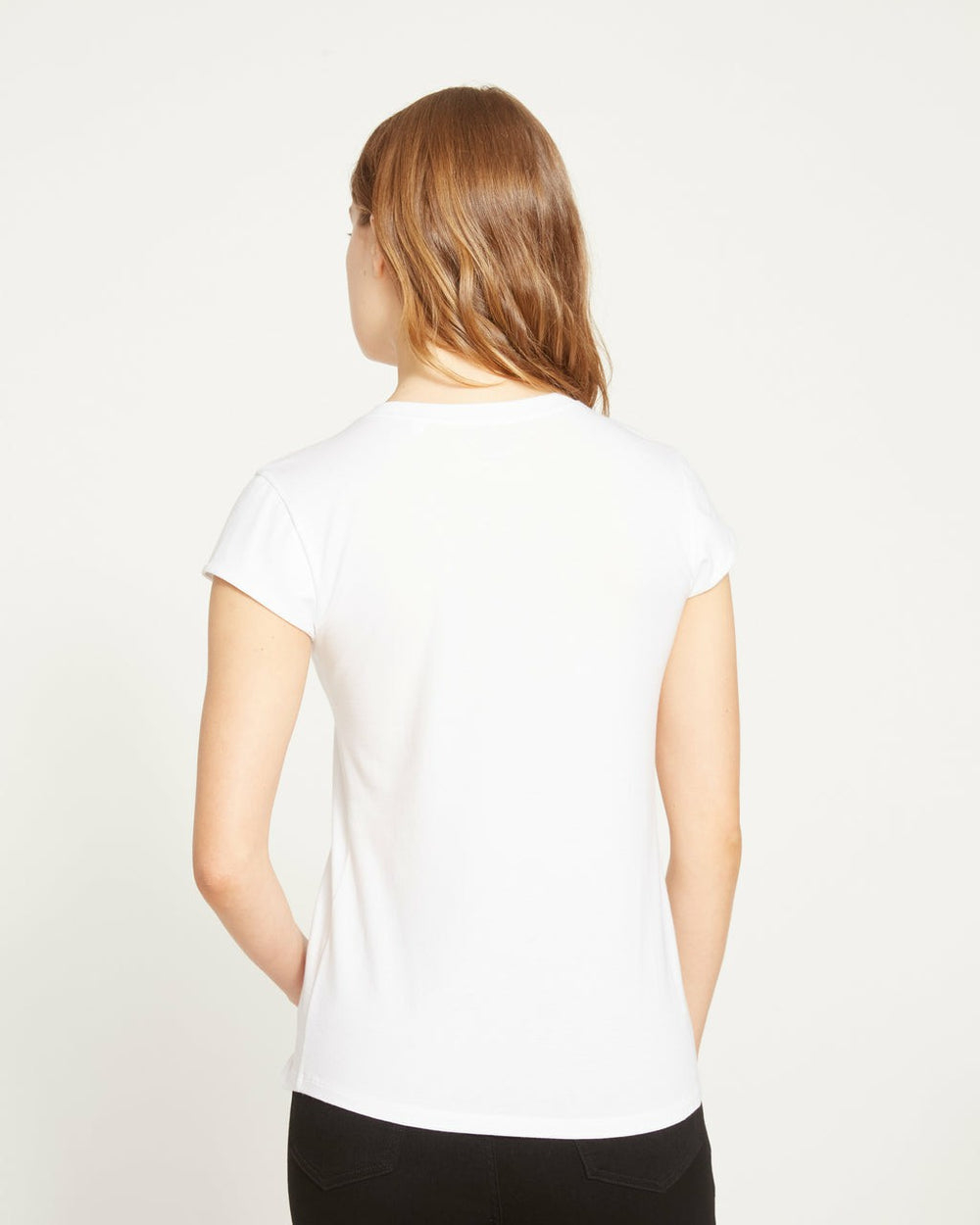 Ashley V Neck Cap Sleeve Tee - Universal Standard