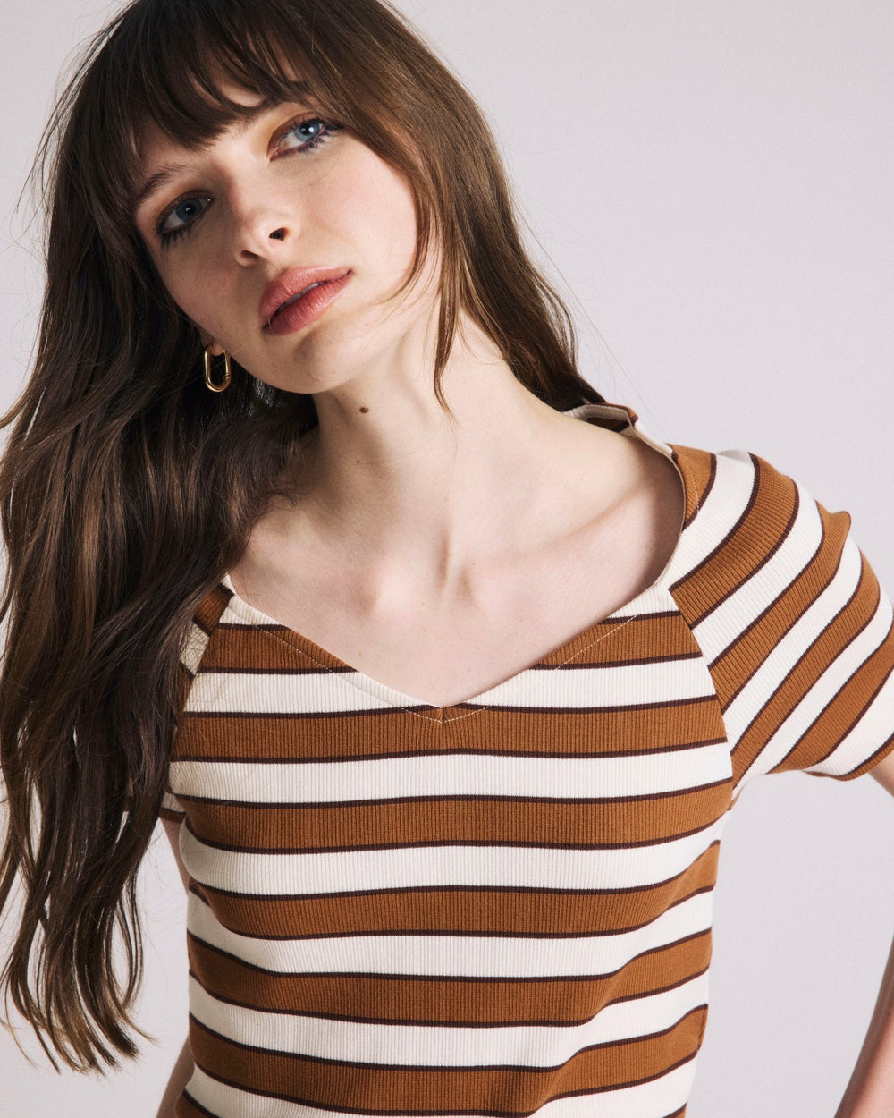Carey Ribbed Sweetheart Tee - Universal Standard