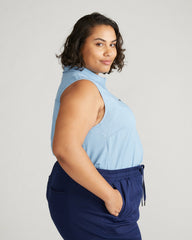 Perfect Tencel Chambray Sleeveless Shirt - Universal Standard