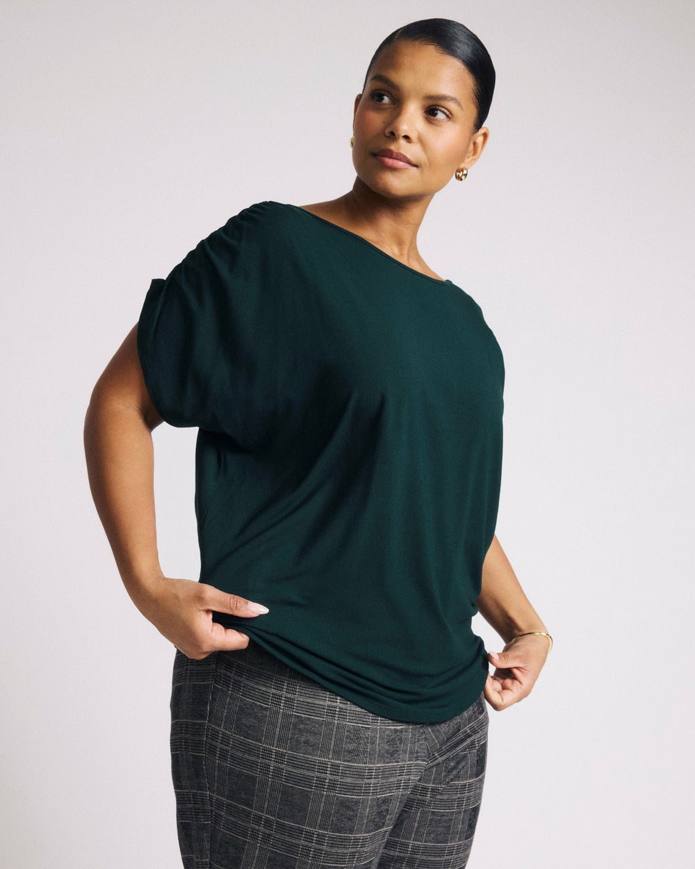 Helena Divine Jersey Gathered Tee - Universal Standard