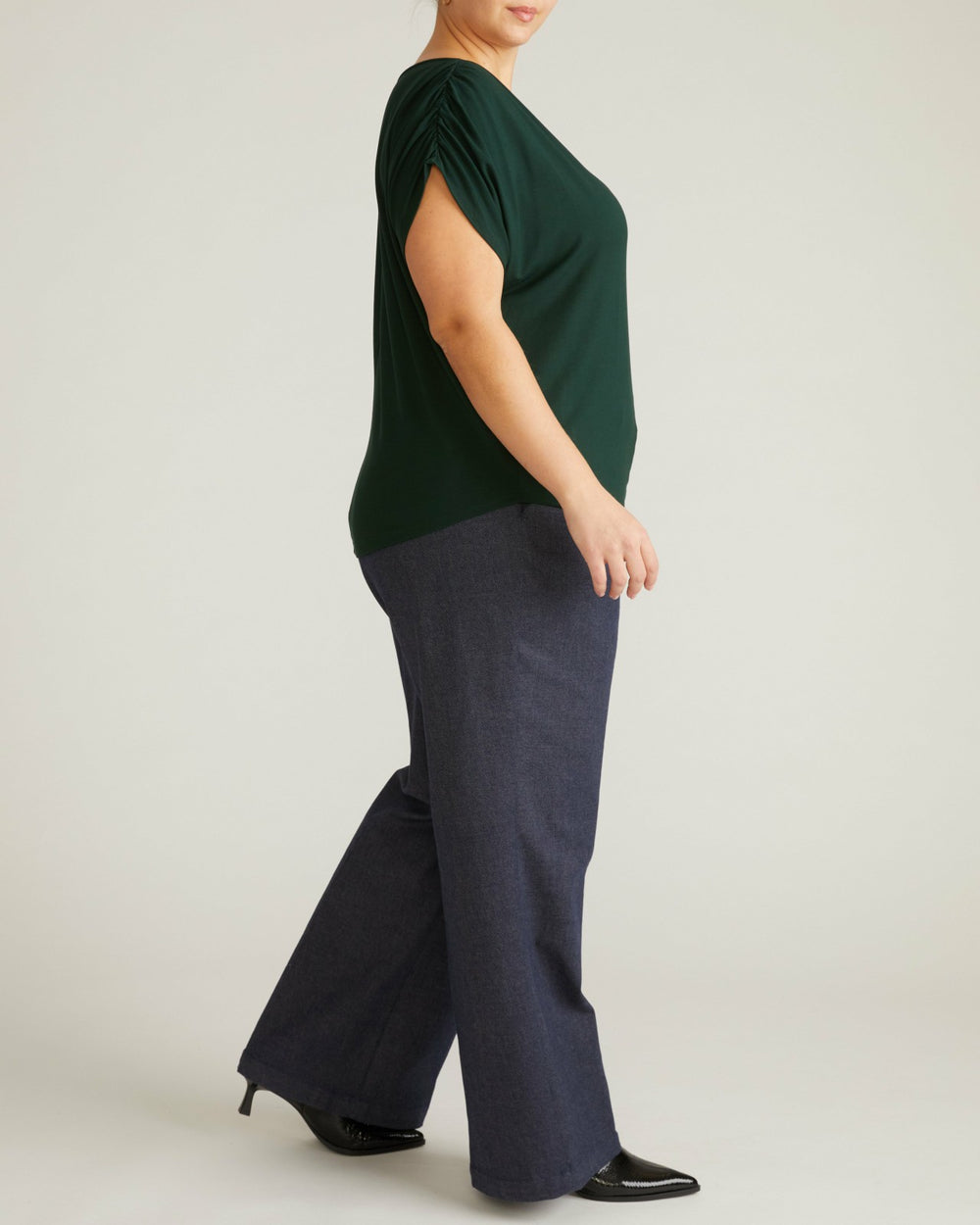 Helena Divine Jersey Gathered Tee - Universal Standard