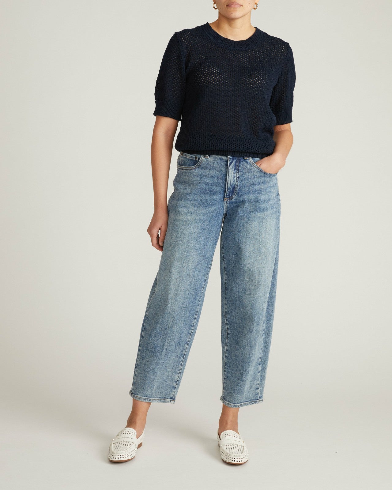Rosie Pointelle Sweater Top - Universal Standard