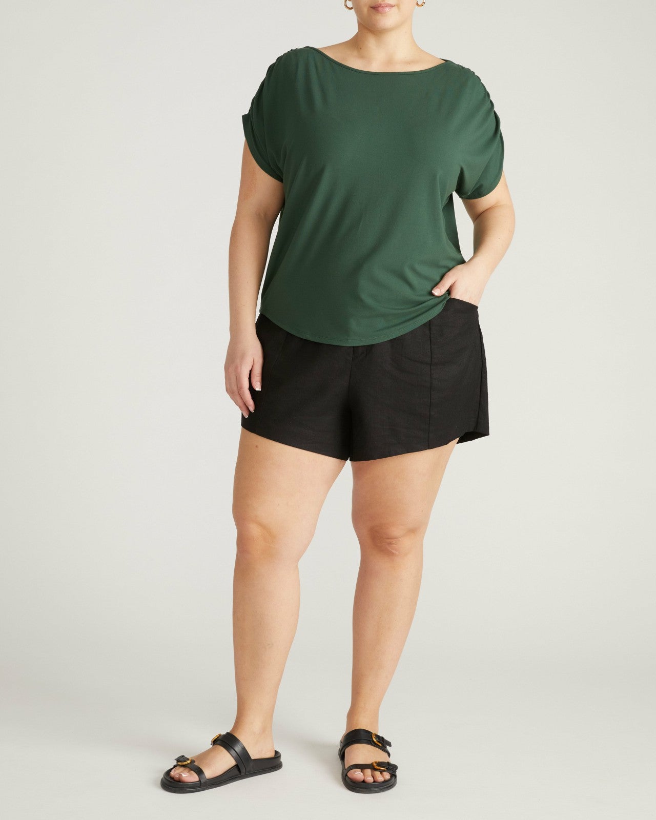 Helena Divine Jersey Gathered Tee - Universal Standard