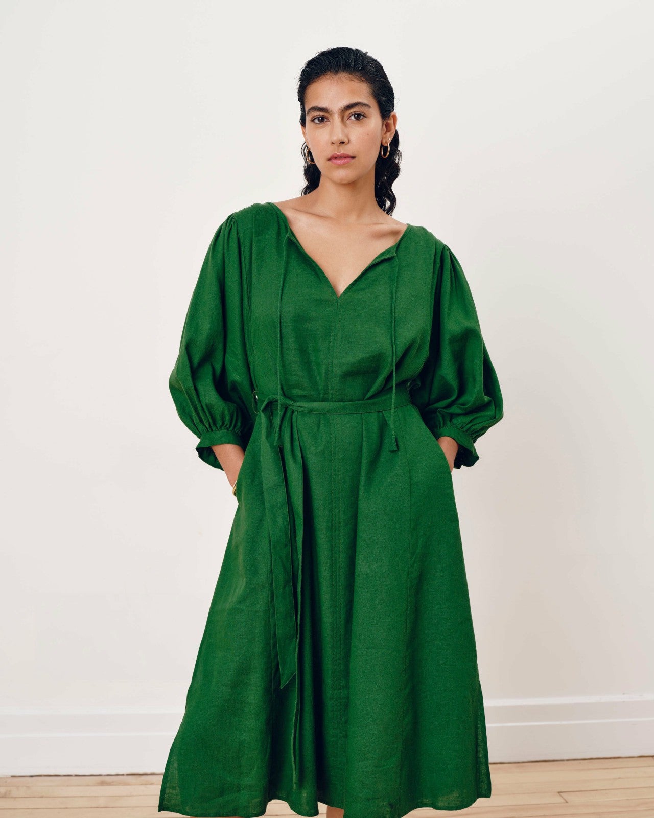 Amparo Linen Blend Dress - Universal Standard