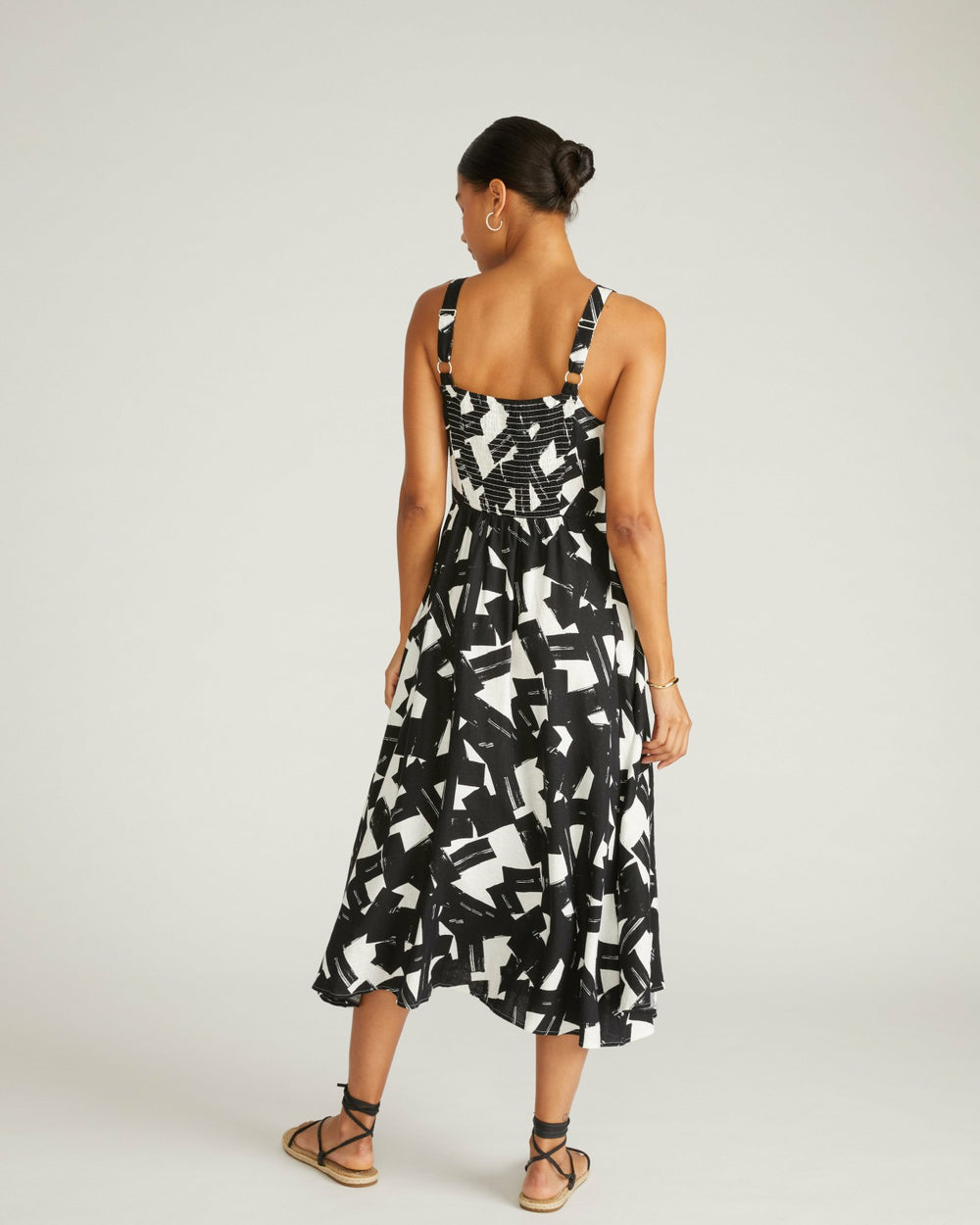 Sunshower Flowy Linen Blend Dress - Universal Standard