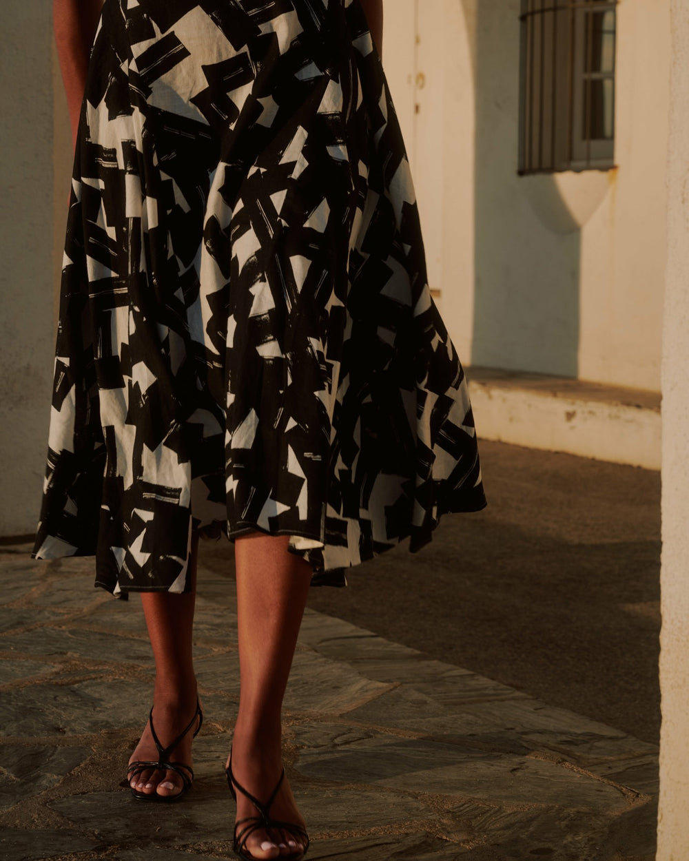 Sunshower Flowy Linen Blend Dress - Universal Standard