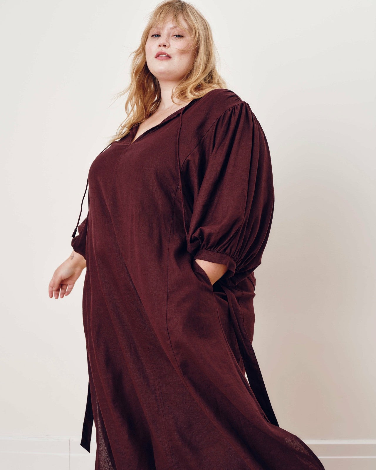 Amparo Linen Blend Dress - Universal Standard