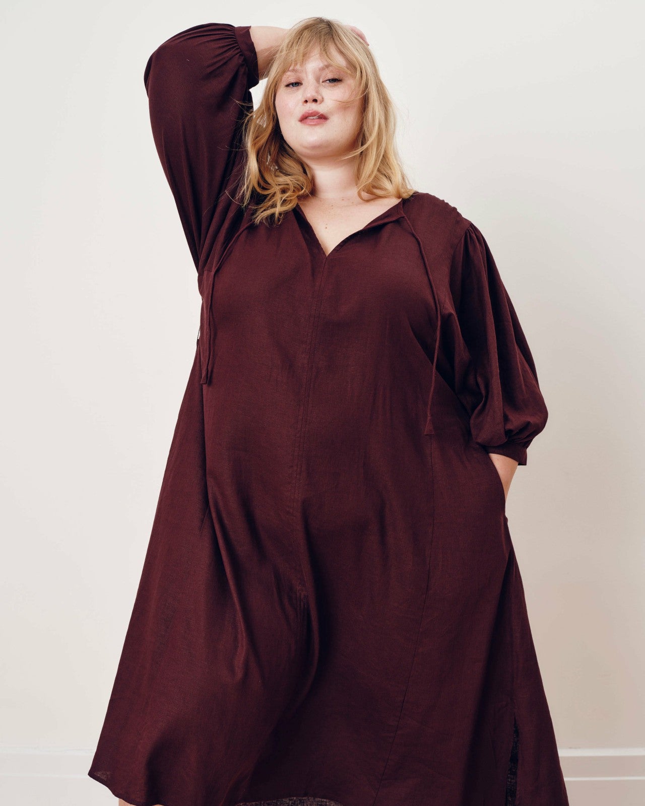 Amparo Linen Blend Dress - Universal Standard
