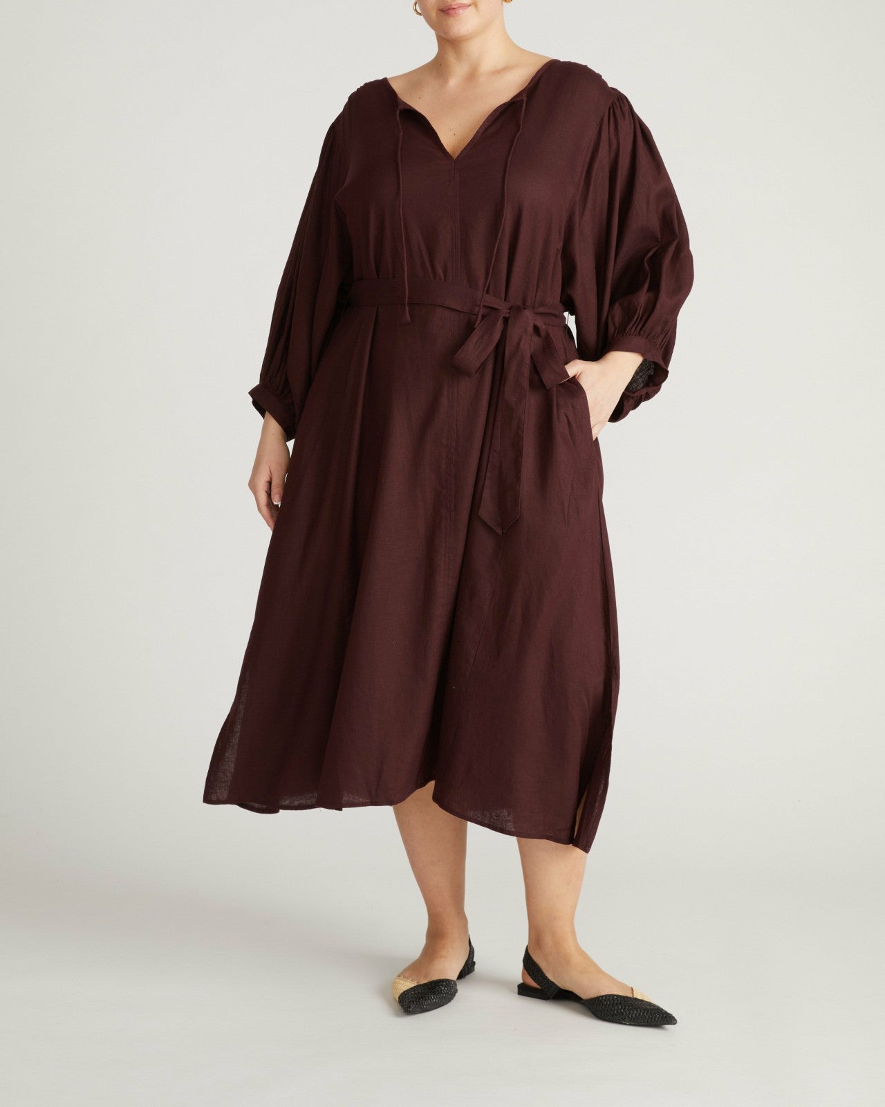 Amparo Linen Blend Dress - Universal Standard