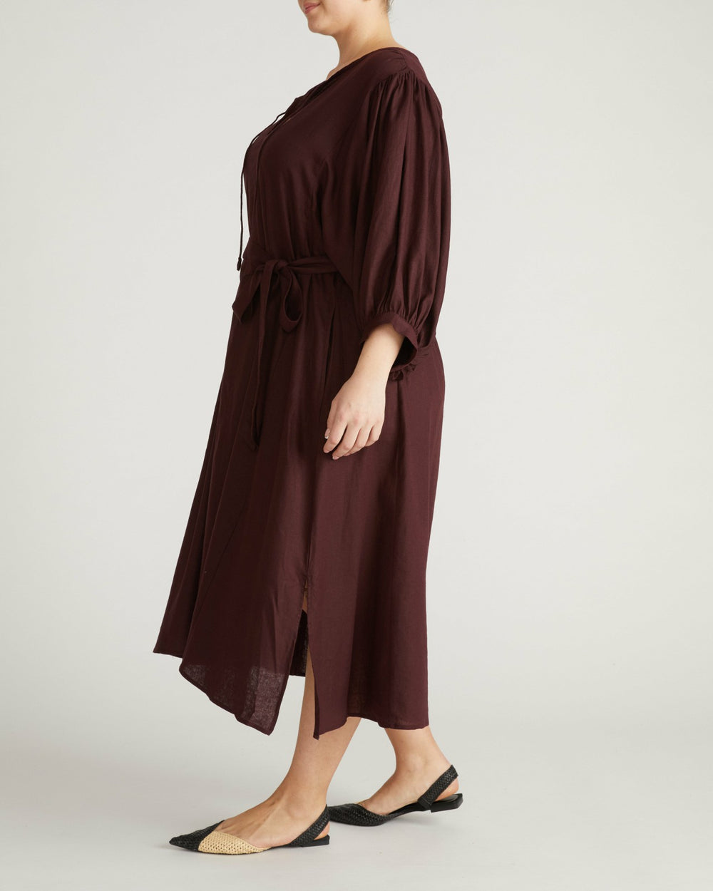 Amparo Linen Blend Dress - Universal Standard
