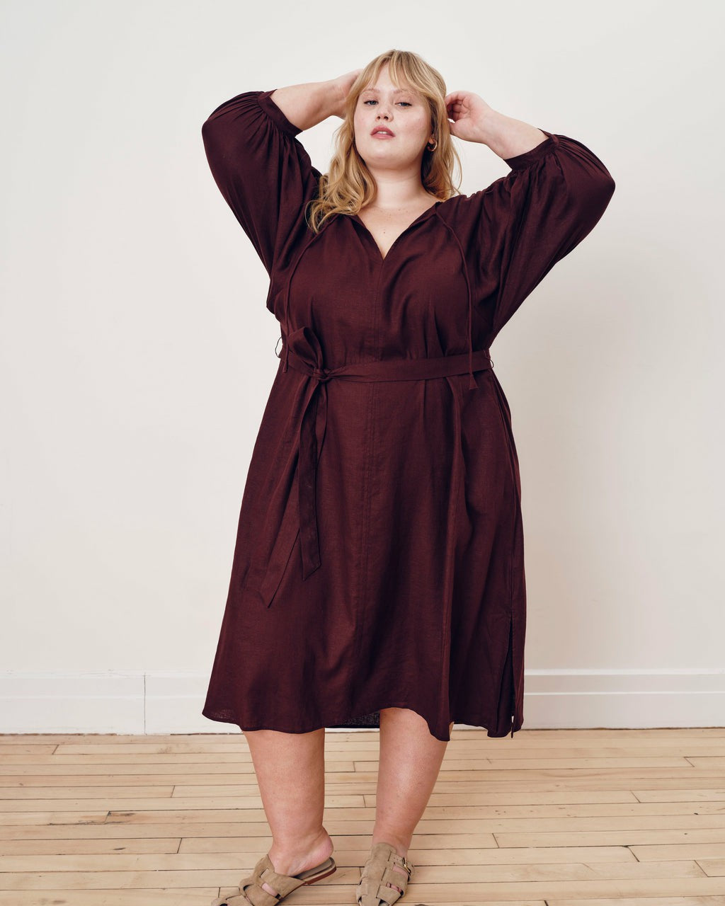 Amparo Linen Blend Dress - Universal Standard