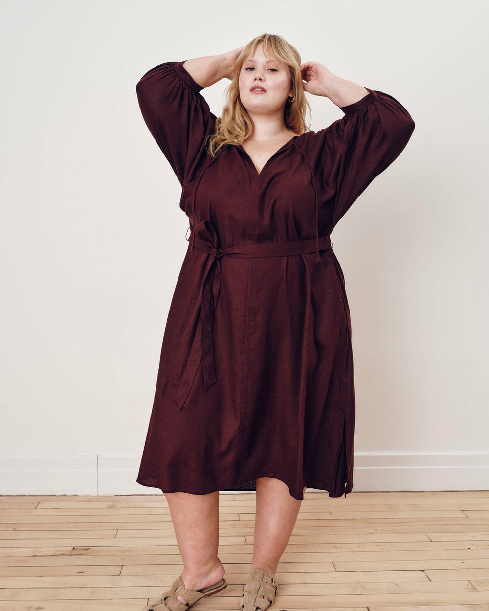 Amparo Linen Blend Dress - Universal Standard