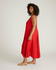 Sunshower Flowy Linen Blend Dress - Universal Standard