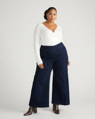Liquid Jersey Two-Way Long Sleeve Cross Top - Universal Standard