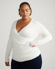 Liquid Jersey Two-Way Long Sleeve Cross Top - Universal Standard