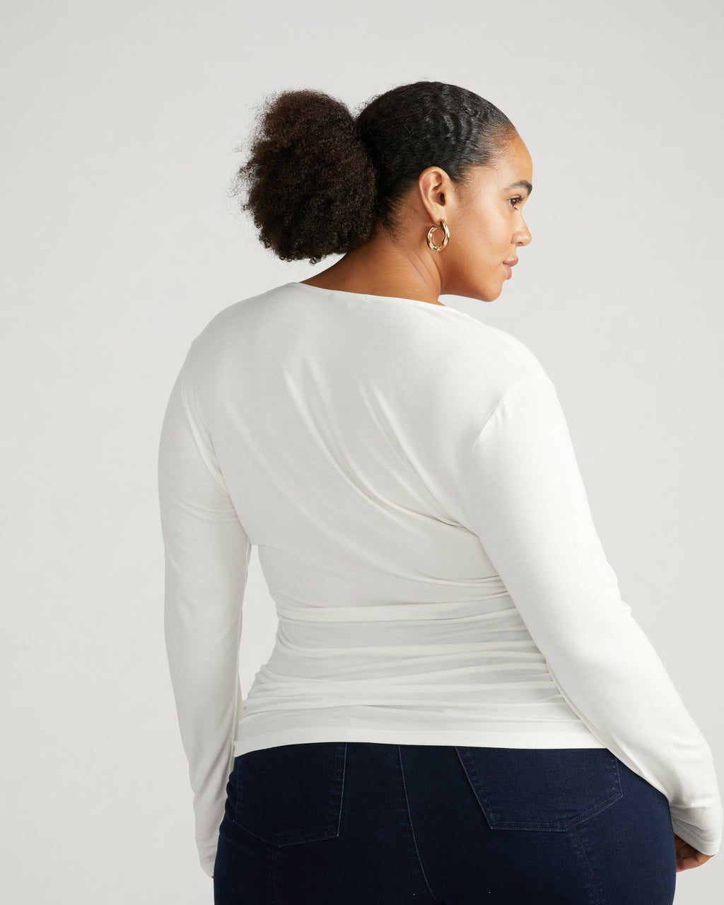 Liquid Jersey Two-Way Long Sleeve Cross Top - Universal Standard