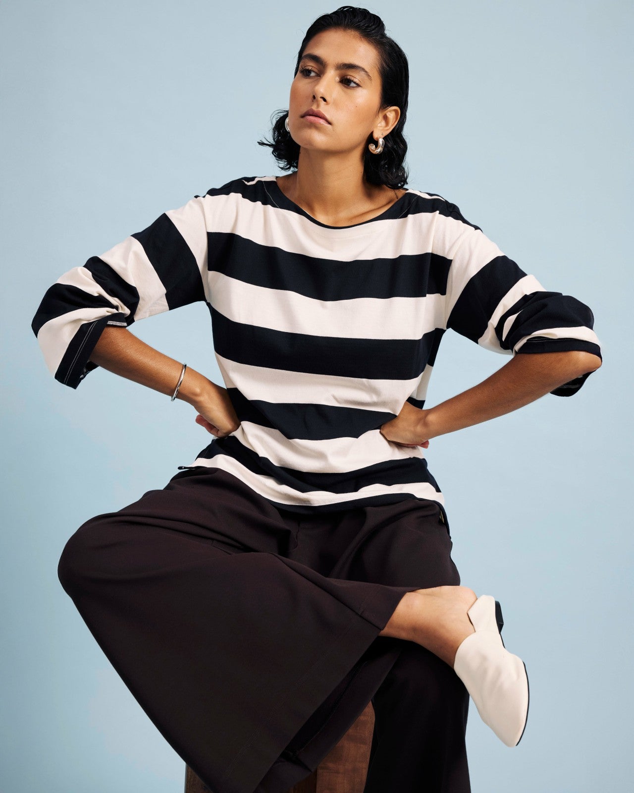 Montauk Breton Stripe Bell Sleeve Top - Universal Standard