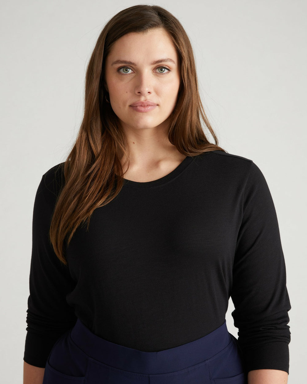 Light-As-Air Long Sleeve Crew Neck Tee - Universal Standard