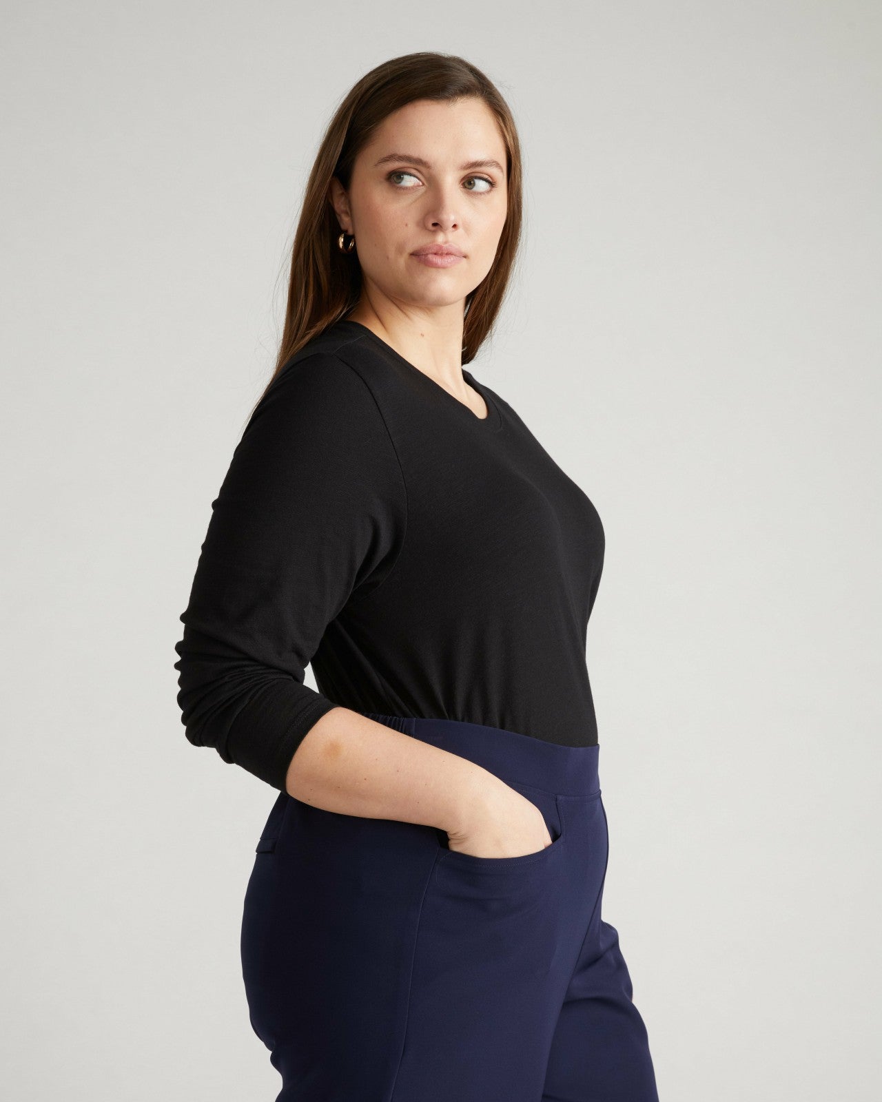 Light-As-Air Long Sleeve Crew Neck Tee - Universal Standard