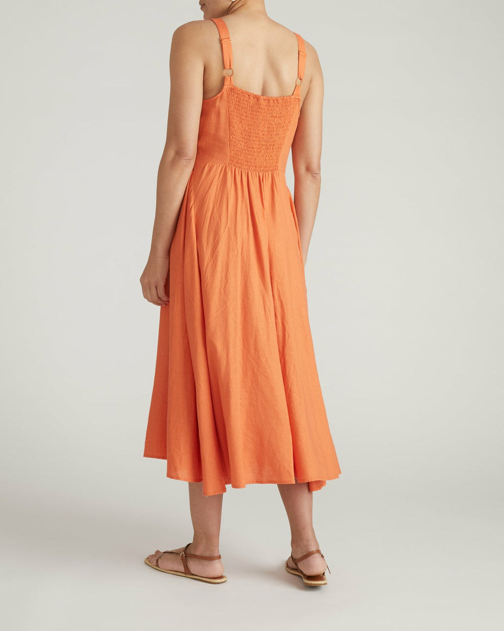 Sunshower Flowy Linen Blend Dress - Universal Standard