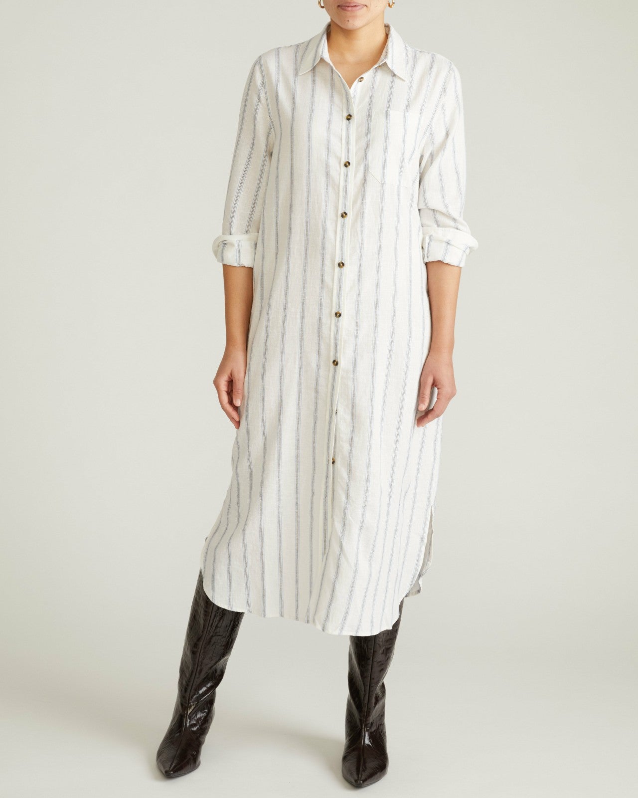 Odeon Linen Blend Shirtdress - Universal Standard