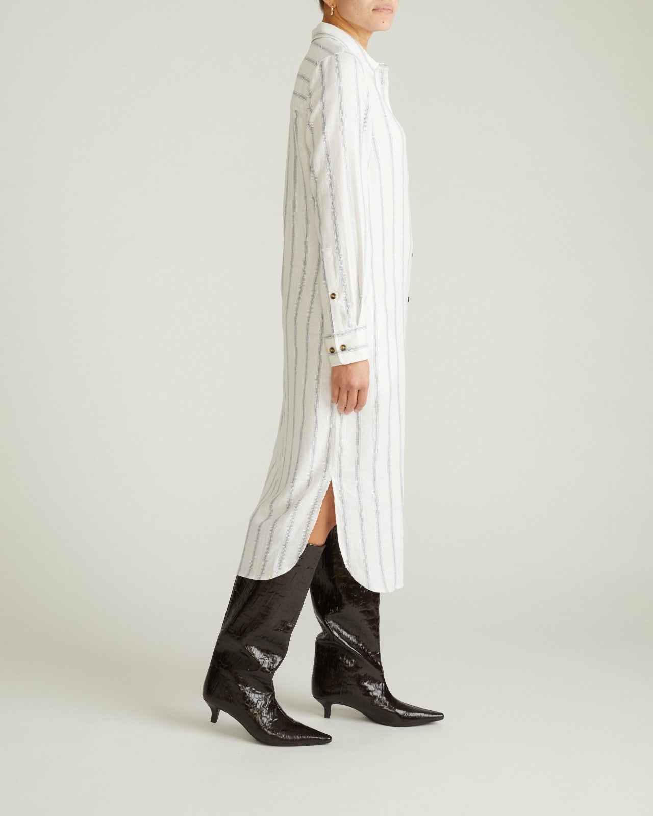 Odeon Linen Blend Shirtdress - Universal Standard