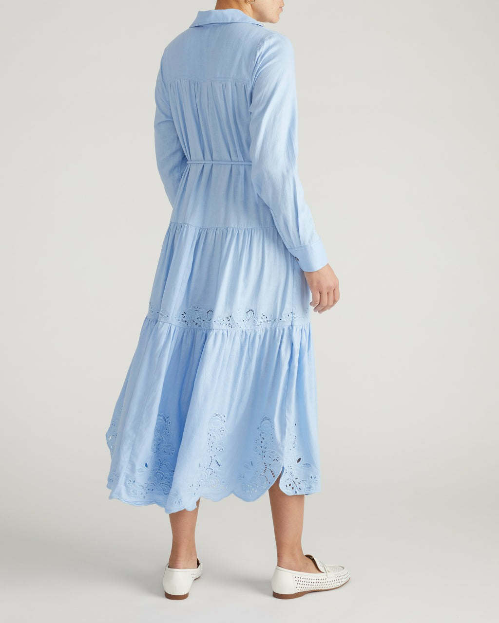 Alix Embroidered Linen Blend Shirtdress - Universal Standard