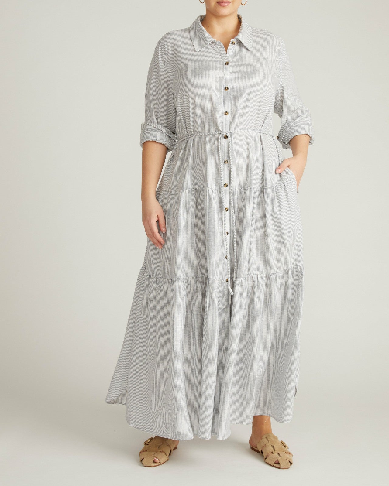 Alix Linen Blend Shirtdress - Universal Standard