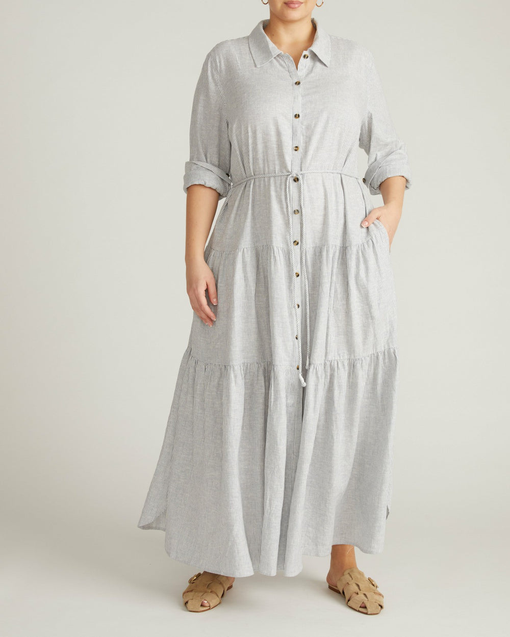 Alix Linen Blend Shirtdress - Universal Standard