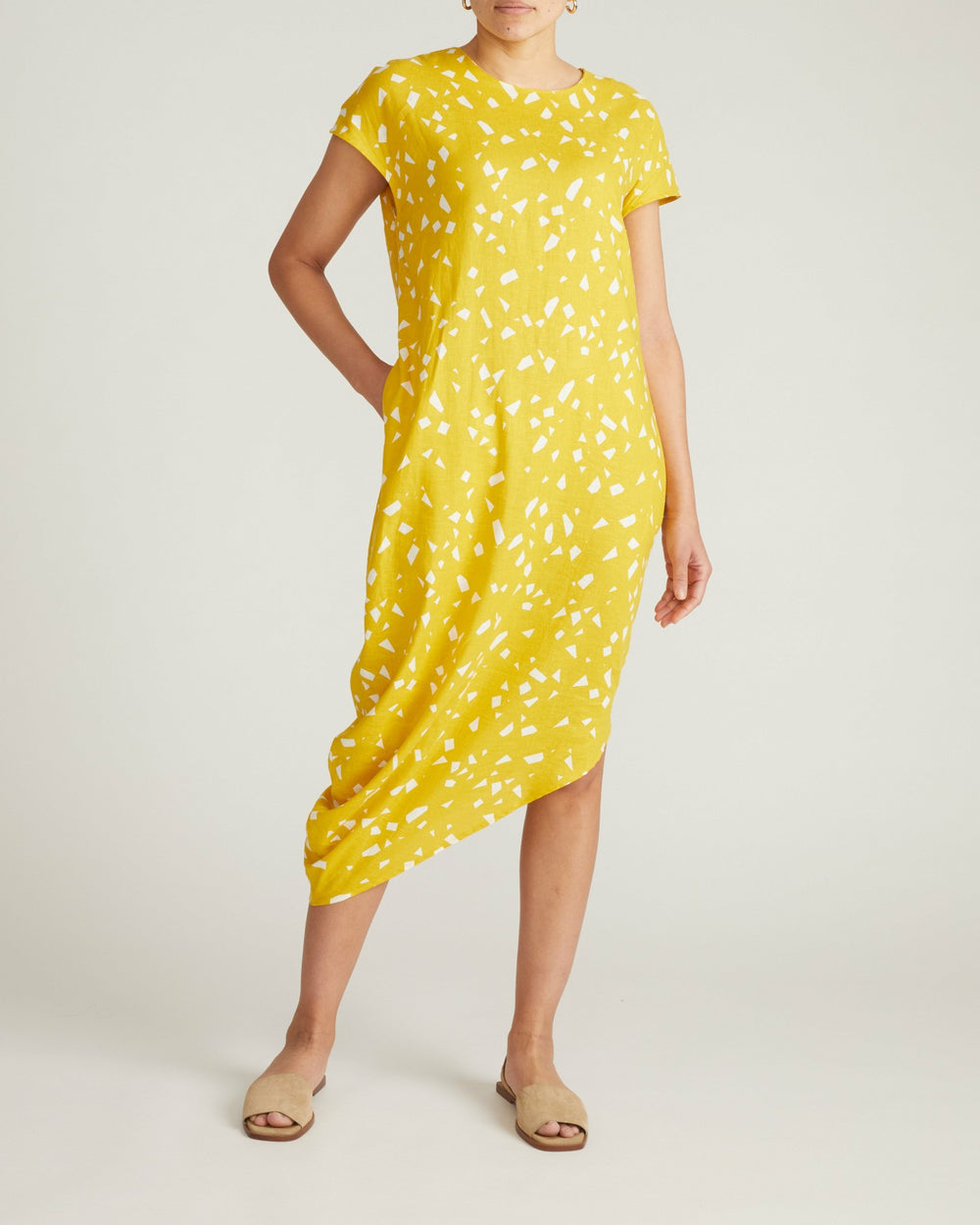 Iconic Stretch Linen Blend Geneva Dress - Universal Standard