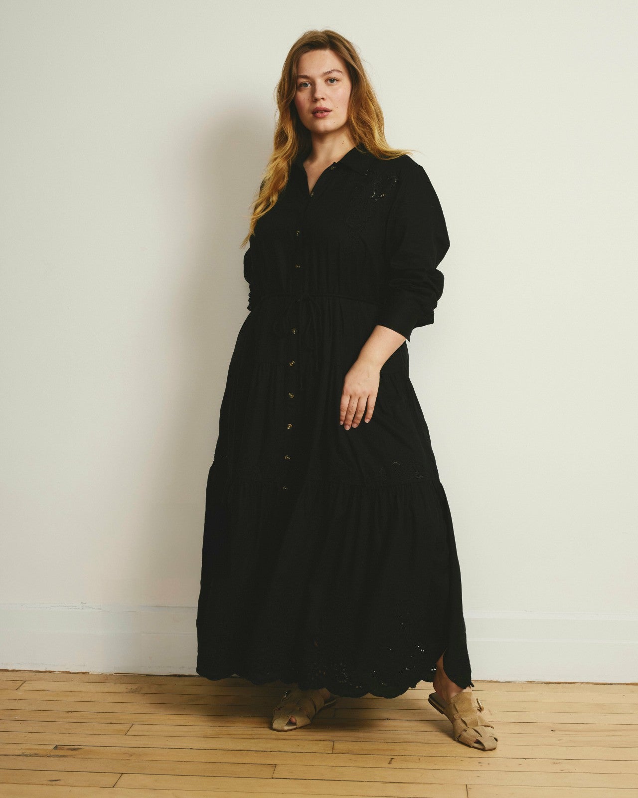Alix Embroidered Linen Blend Shirtdress - Universal Standard