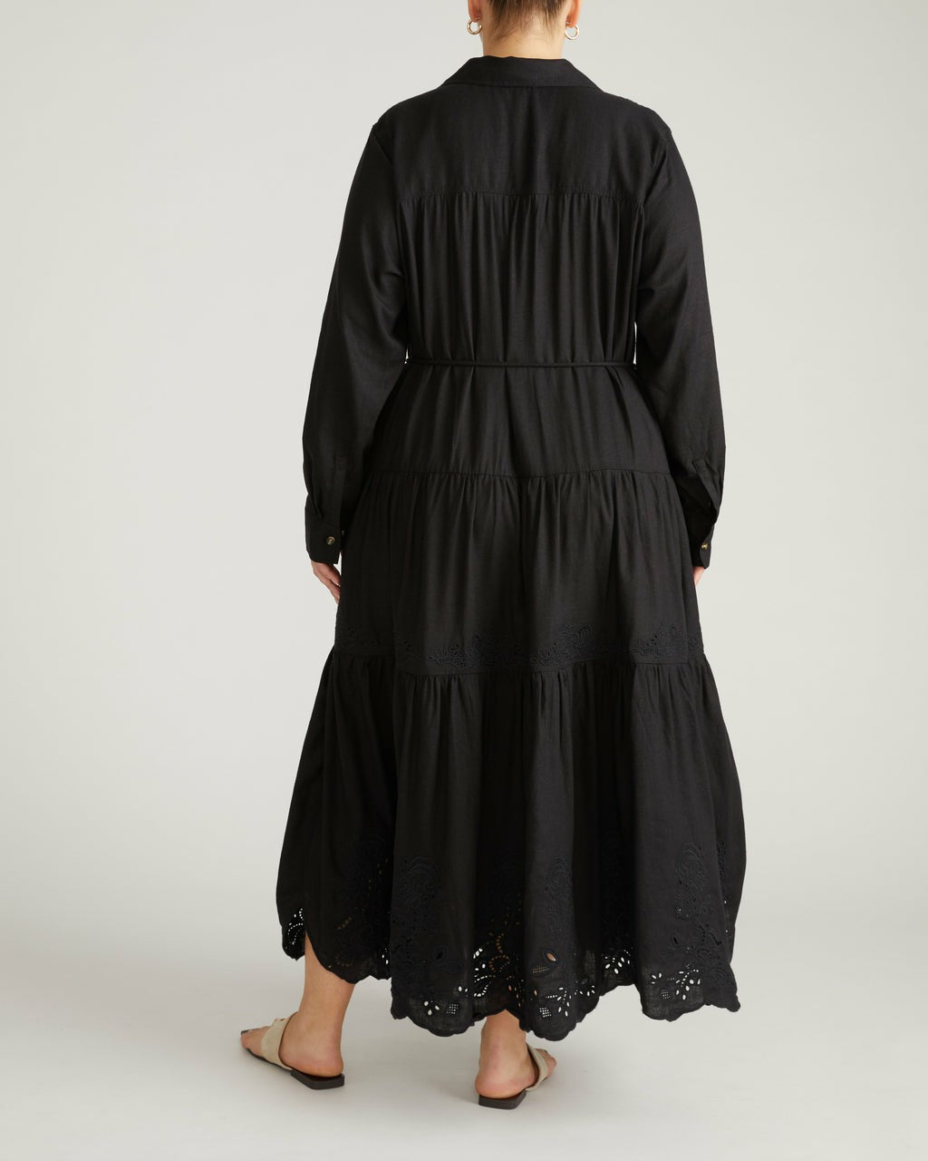 Alix Embroidered Linen Blend Shirtdress - Universal Standard