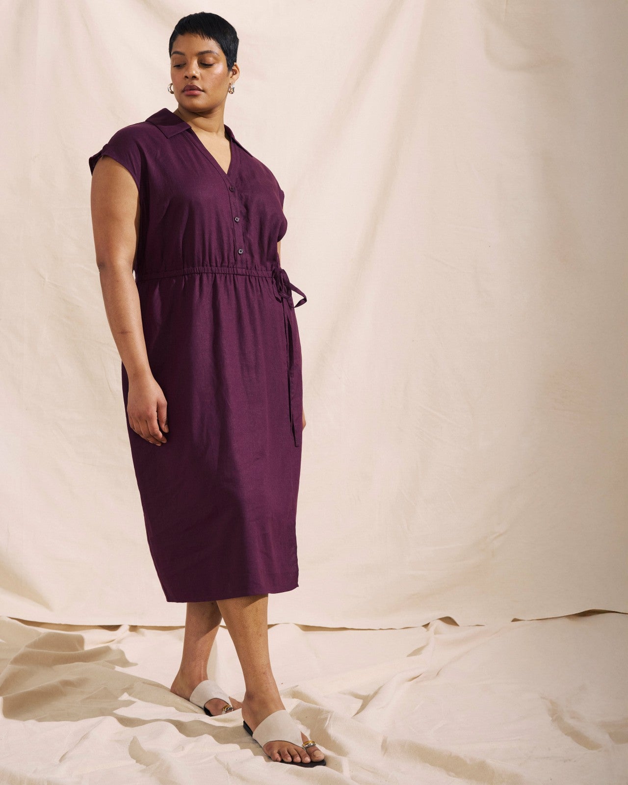 Laurel Linen Blend Dress - Universal Standard