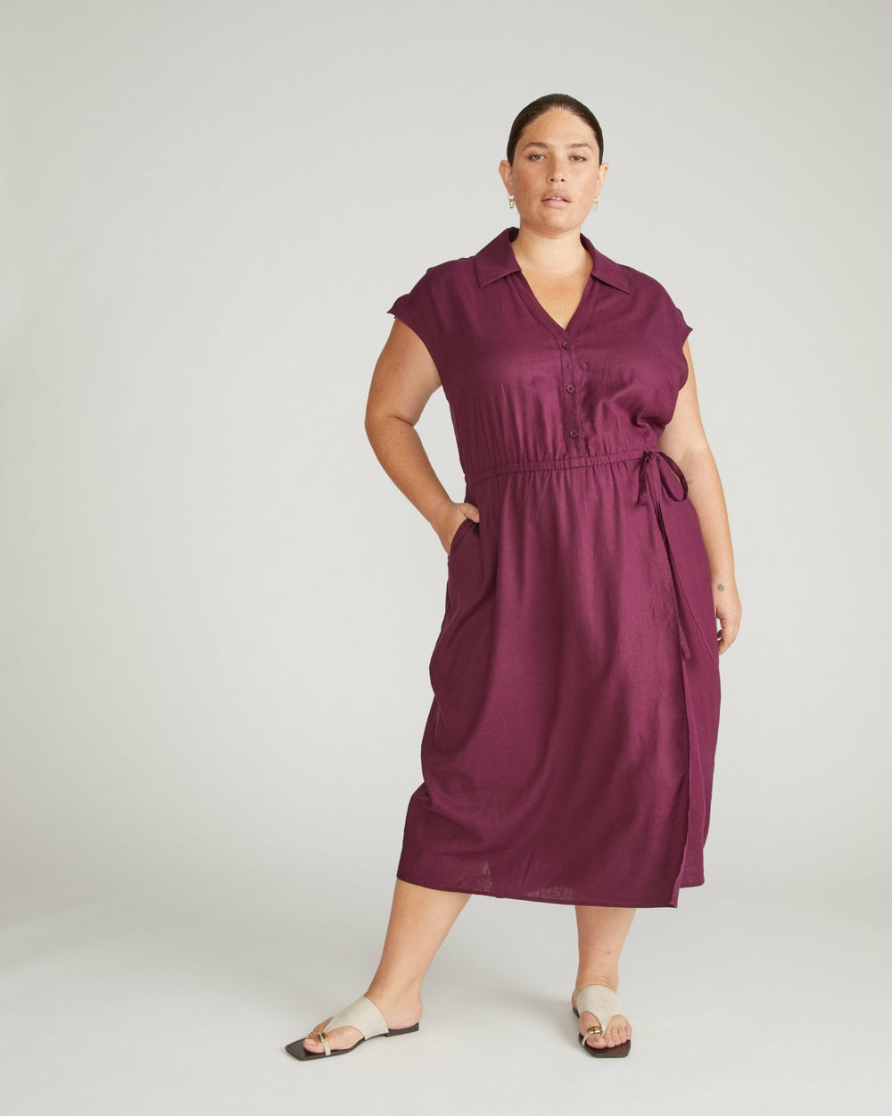 Laurel Linen Blend Dress - Universal Standard