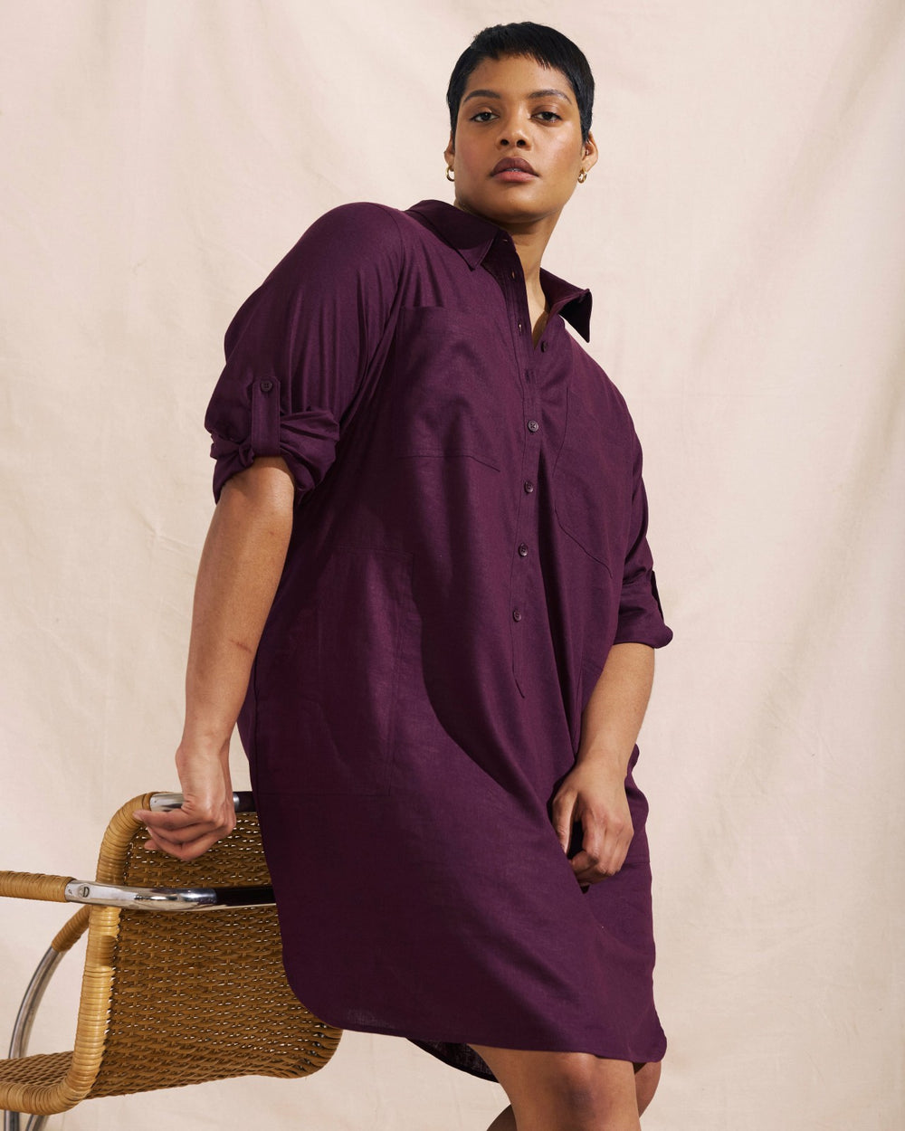 Linen Blend Rubicon Shirtdress - Universal Standard