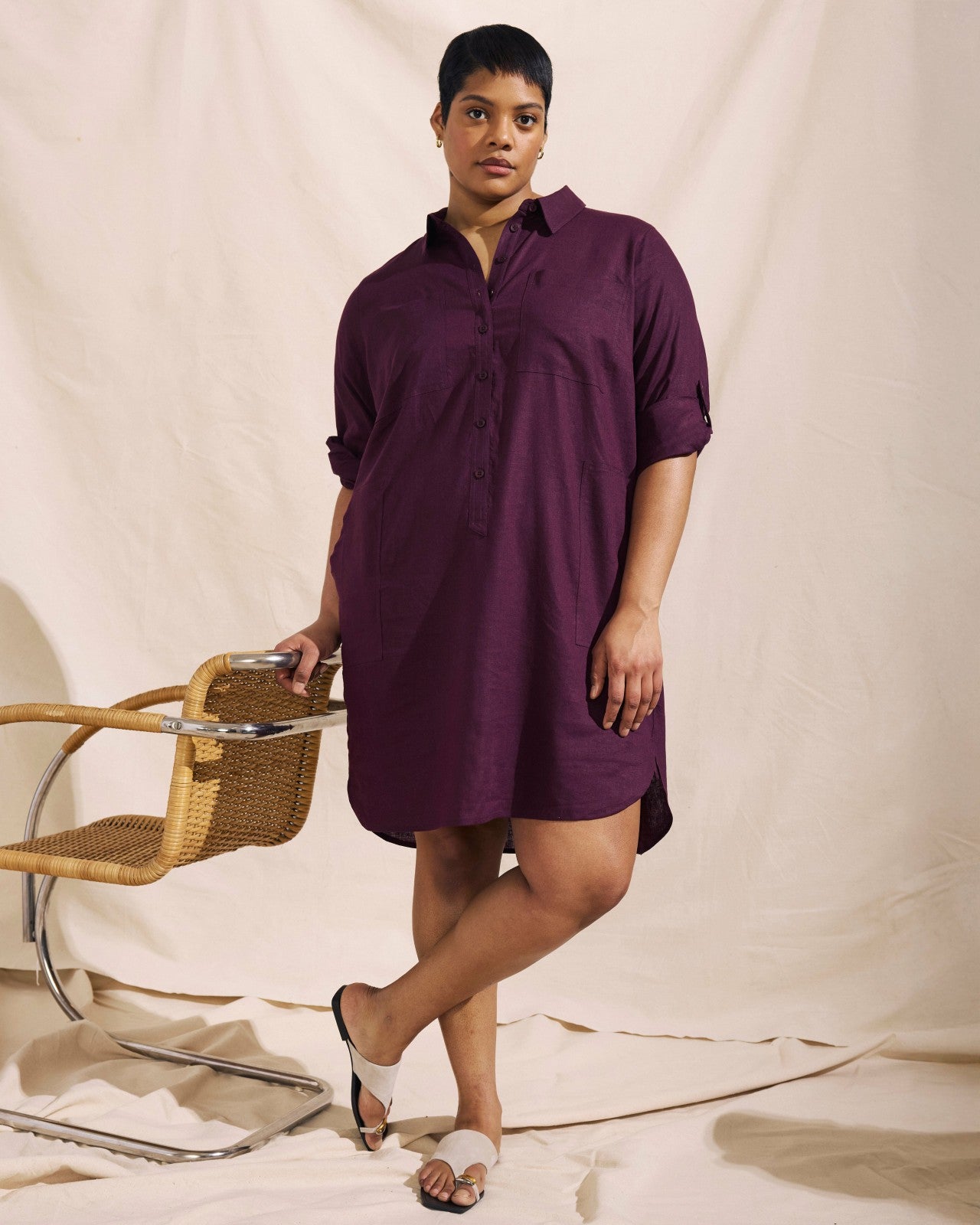 Linen Blend Rubicon Shirtdress - Universal Standard