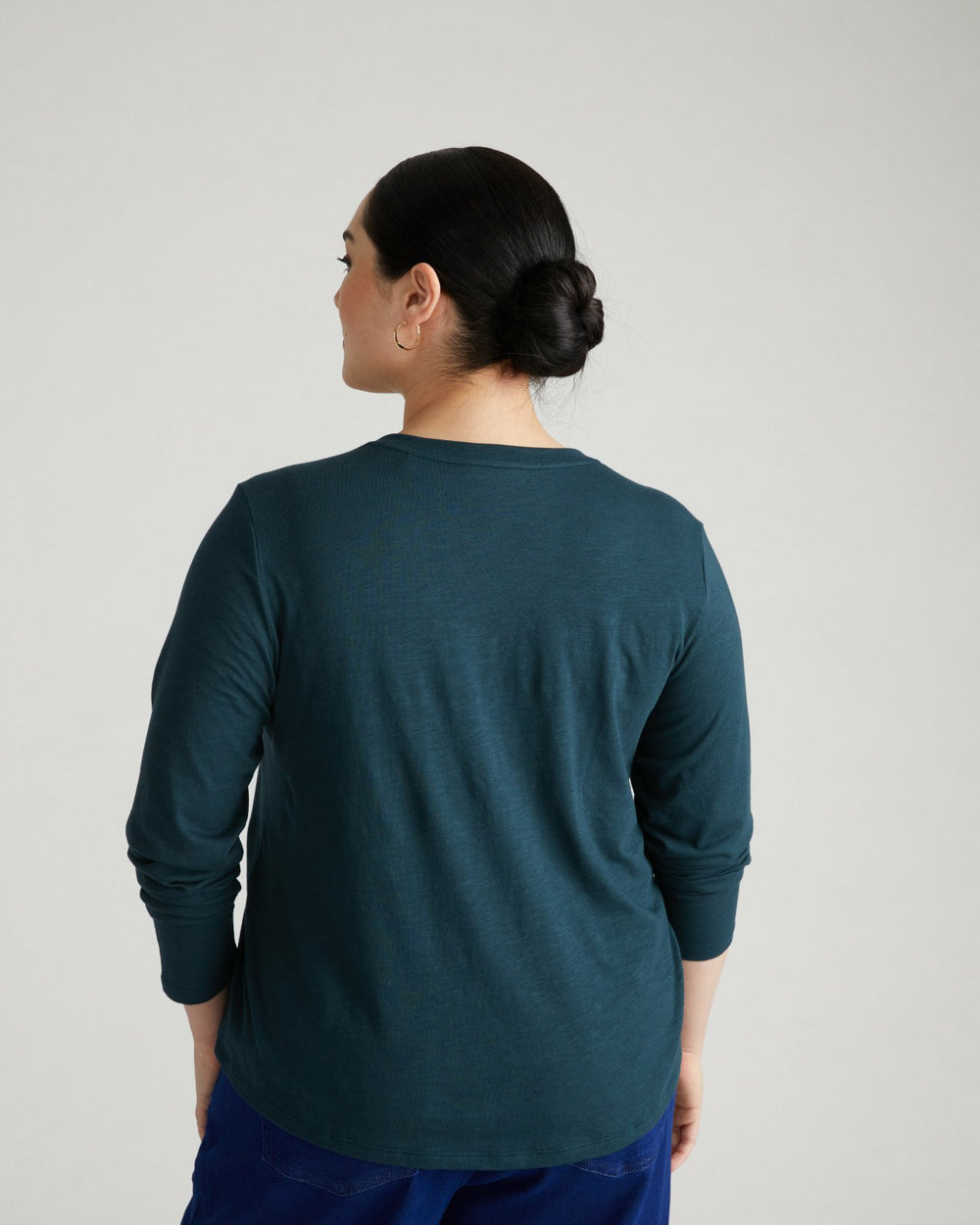 Light-As-Air Long Sleeve V Neck Tee - Universal Standard