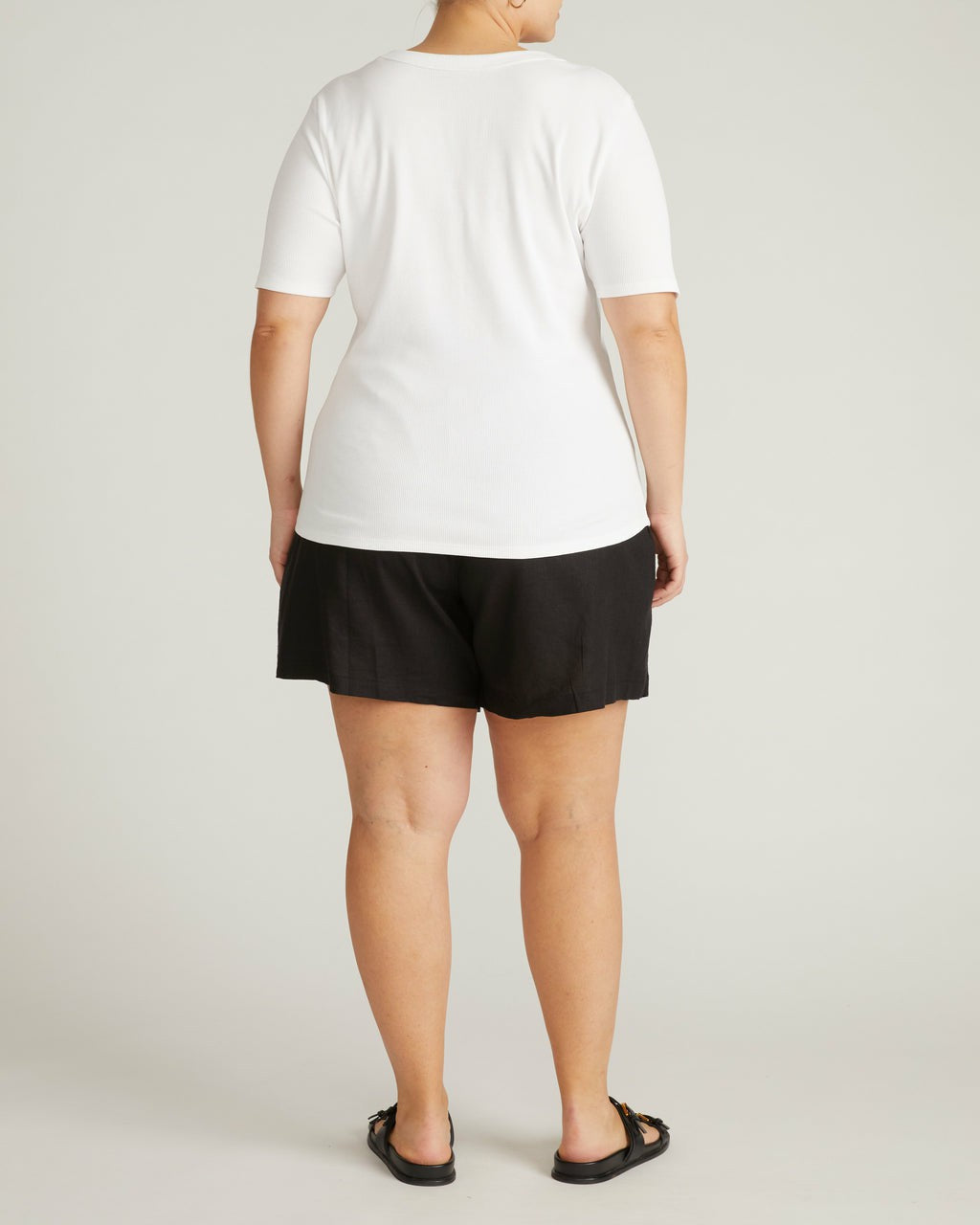 Classic V-Neck Ribbed Tee - Universal Standard
