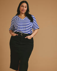 Maia Stovepipe Sleeve V Neck Tee - Universal Standard