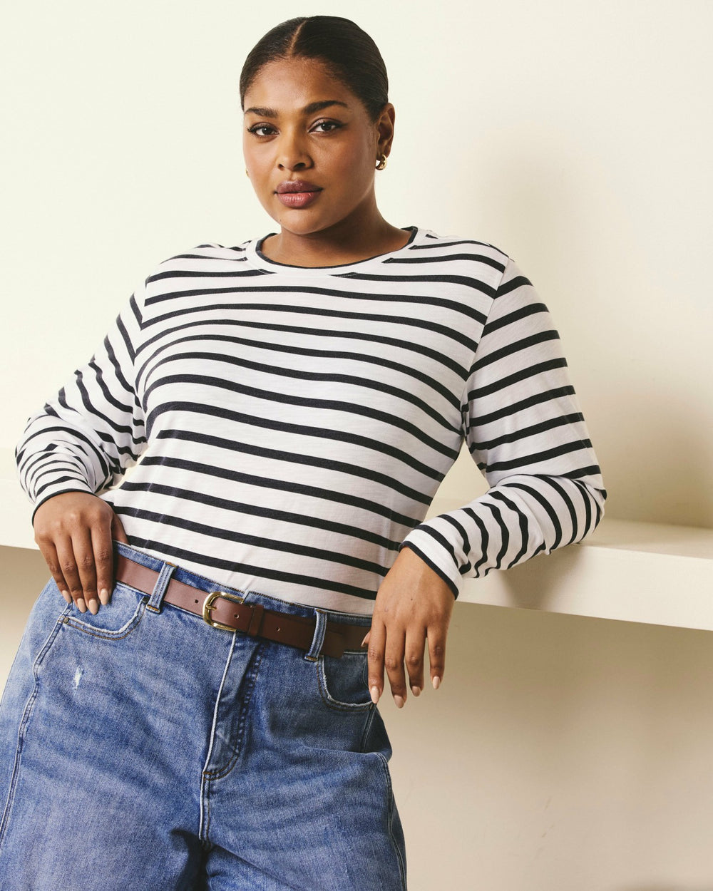 Light-As-Air Long Sleeve Crew Neck Tee - Universal Standard
