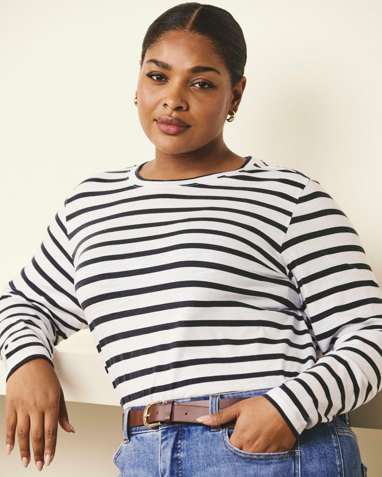 Light-As-Air Long Sleeve Crew Neck Tee - Universal Standard