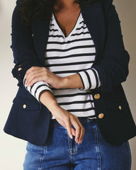 Light-As-Air Long Sleeve V Neck Tee - Universal Standard