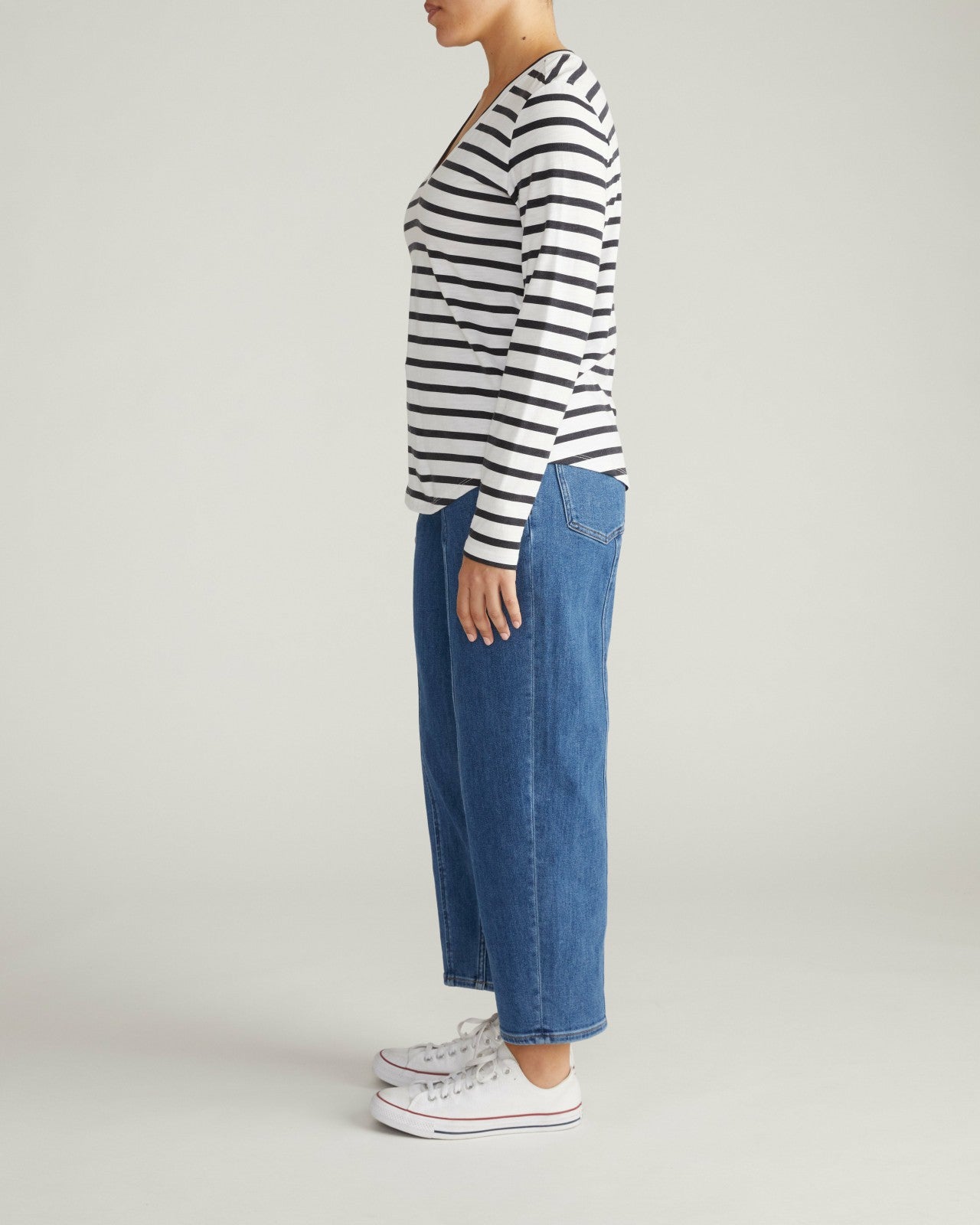 Light-As-Air Long Sleeve V Neck Tee - Universal Standard