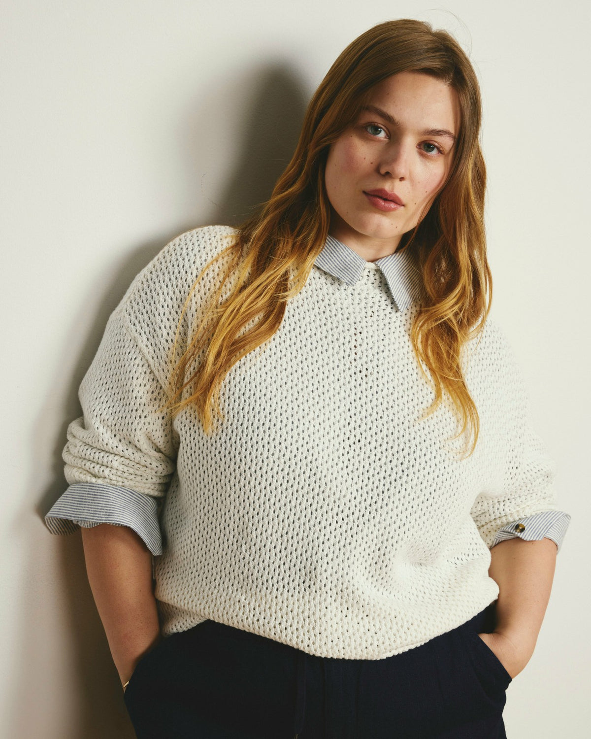 Positano Pointelle Mock Neck Sweater - Universal Standard