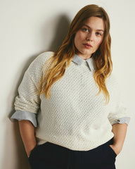 Positano Pointelle Mock Neck Sweater - Universal Standard