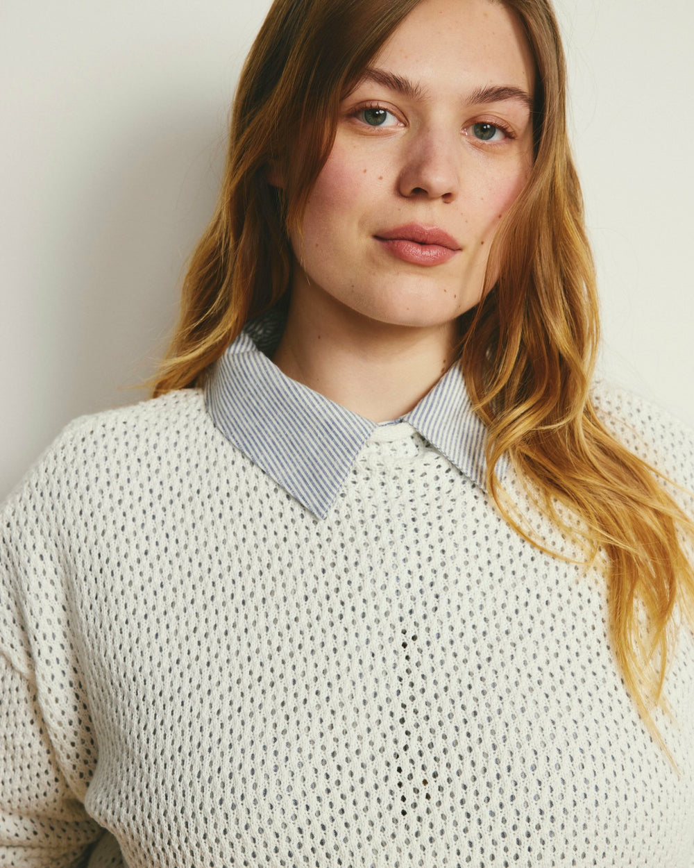 Positano Pointelle Mock Neck Sweater - Universal Standard