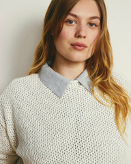 Positano Pointelle Mock Neck Sweater - Universal Standard
