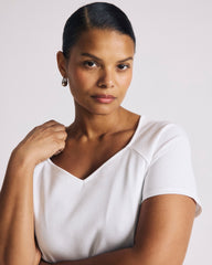 Carey Ribbed Sweetheart Tee - Universal Standard